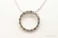Designer JWBR White & Champagne Diamond Sterling Silver Necklace