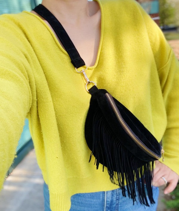 Fringed Or Not Sling Bag – Convertible Western Sling