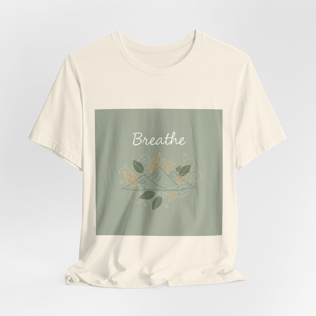 Breathe Leaf Line Tee | nature vibes, calming minimal