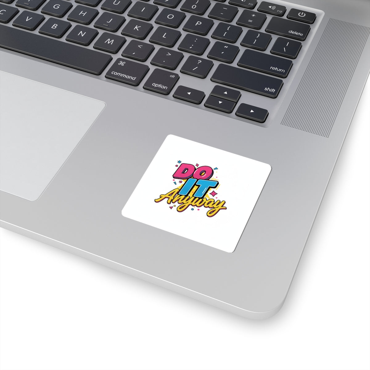 Bold Stacked Typography Sticker | Maximalist Font, Color-Block Type