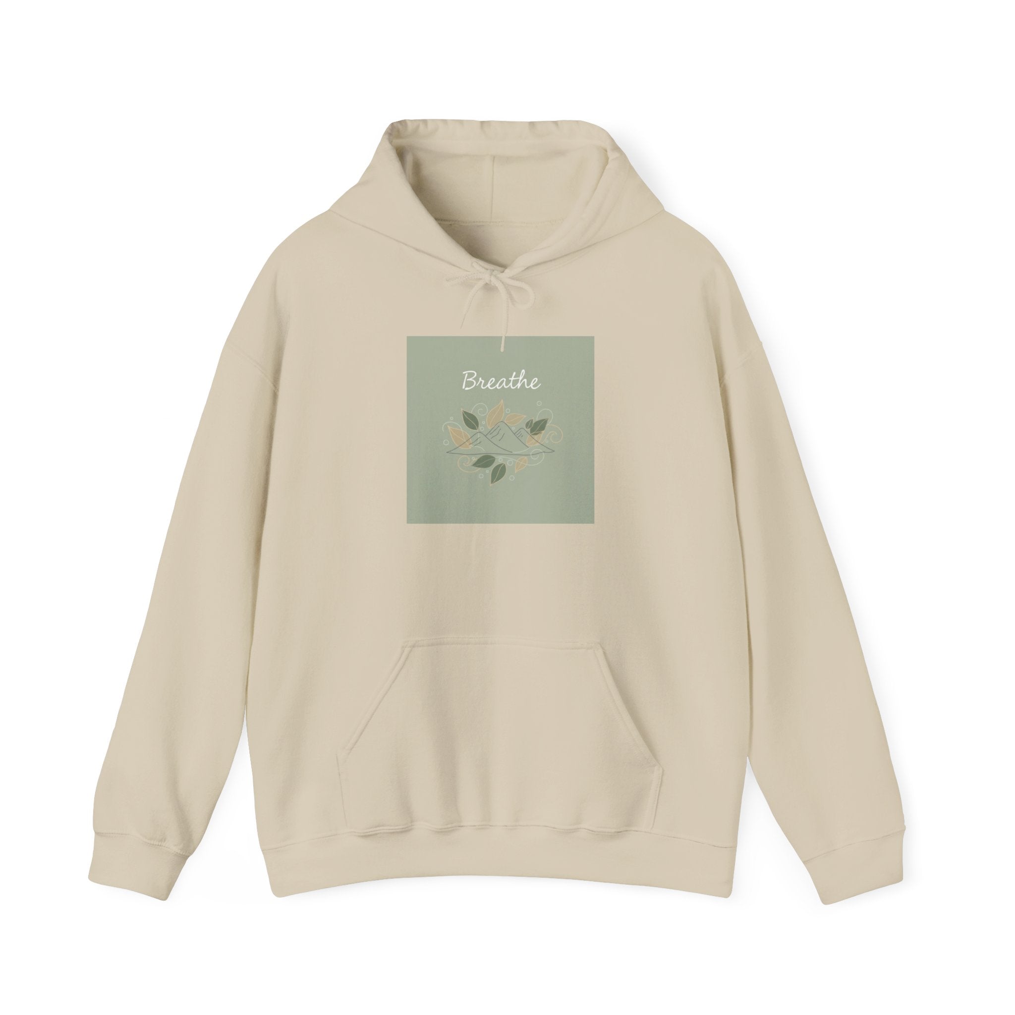 Breathe Leaf Motif Hoodie | nature vibes, forest minimal