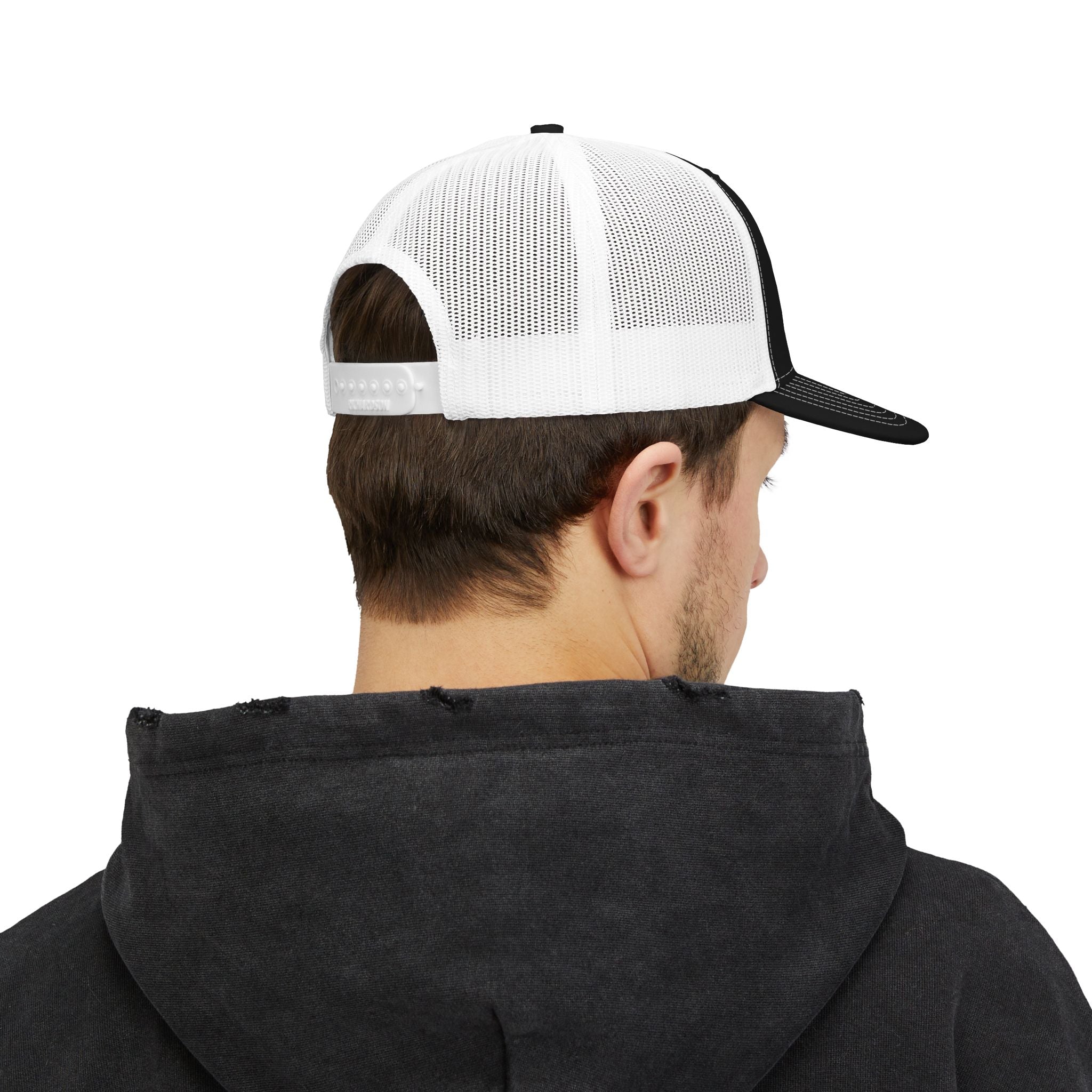 Embroidered Bulldog Trucker Cap – Snapback Mesh Hat