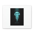 Bioluminescent Jellyfish Art Canvas | Deep Sea Aesthetic, Neon Glow