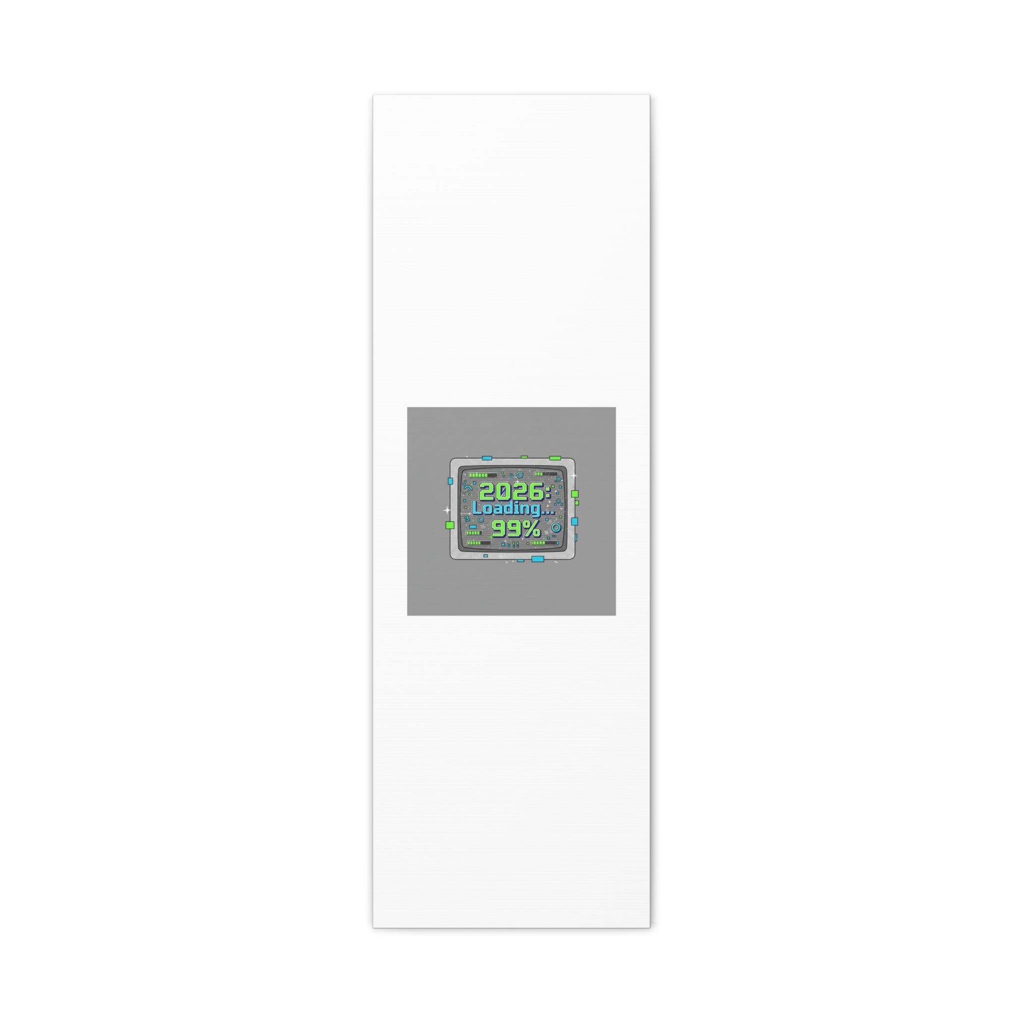 2026 Loading 99% Canvas | NYE countdown, retro system interface