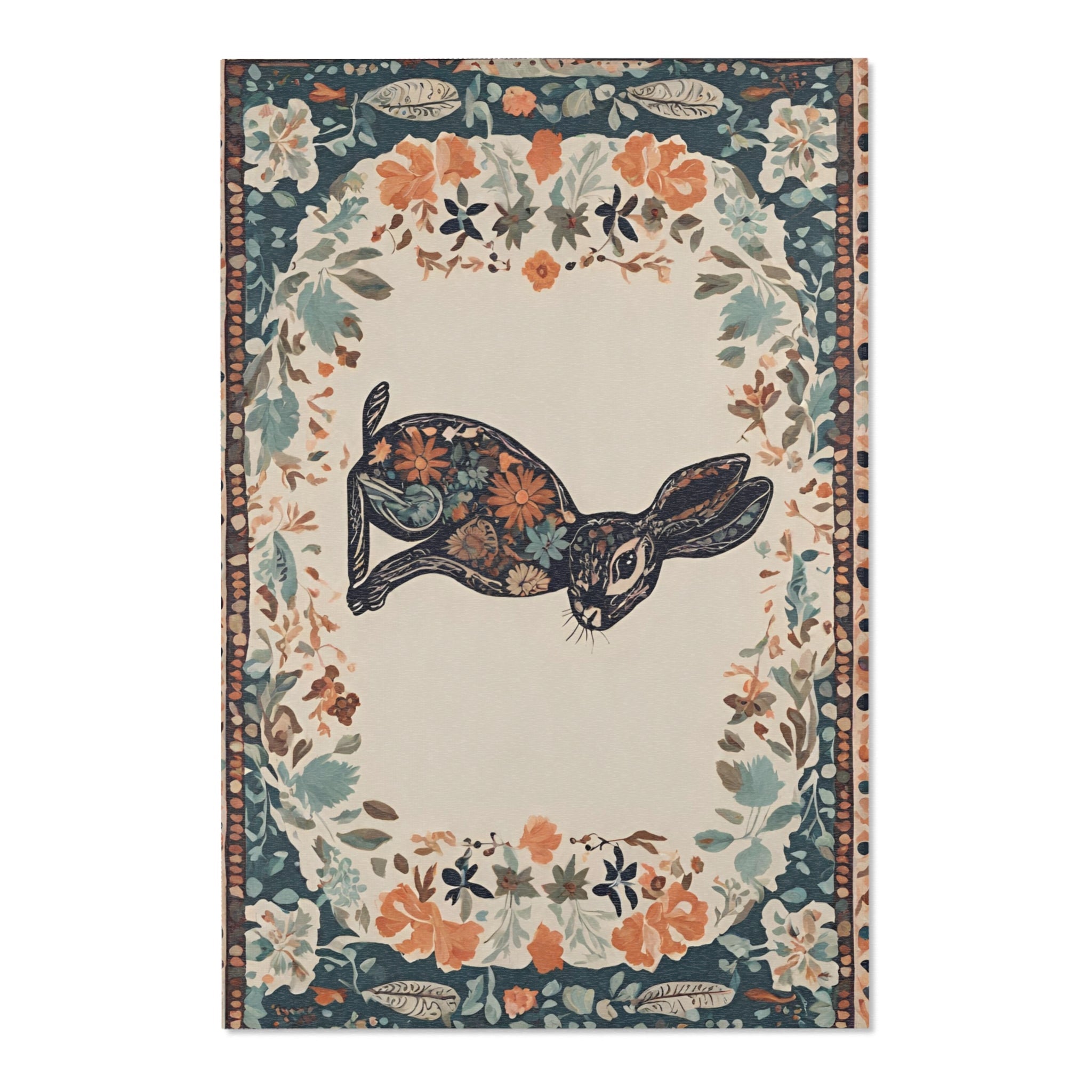 Floral Bunny Play Mat