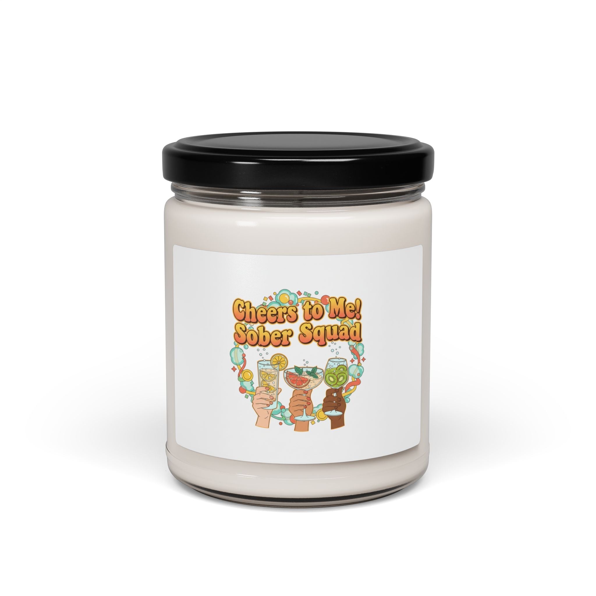 Cheers to Me Sober Squad Candle | Dry January Mocktail Scented Soy Candle