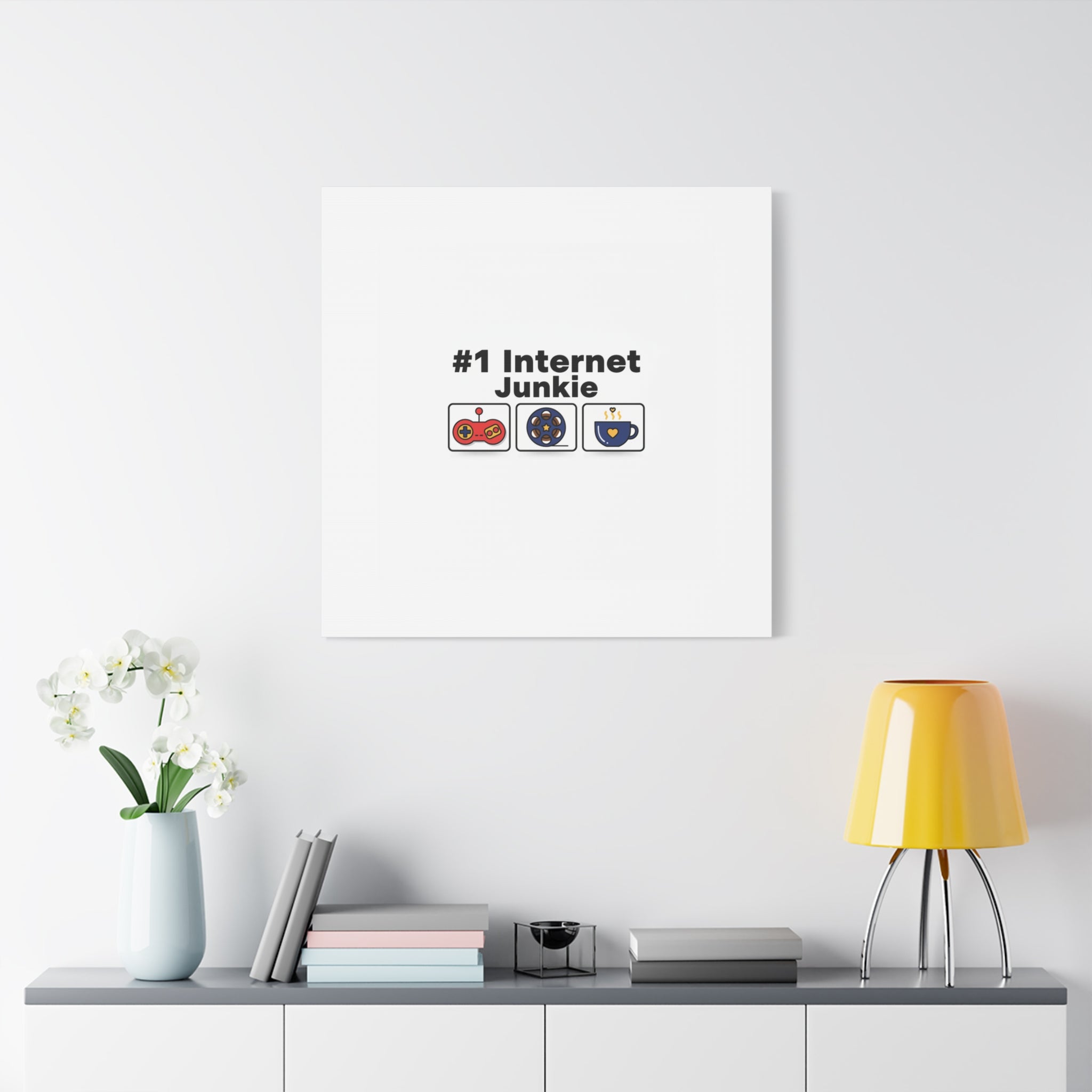 #1 Internet Junkie Matte Canvas | Top-List Ranking Poster