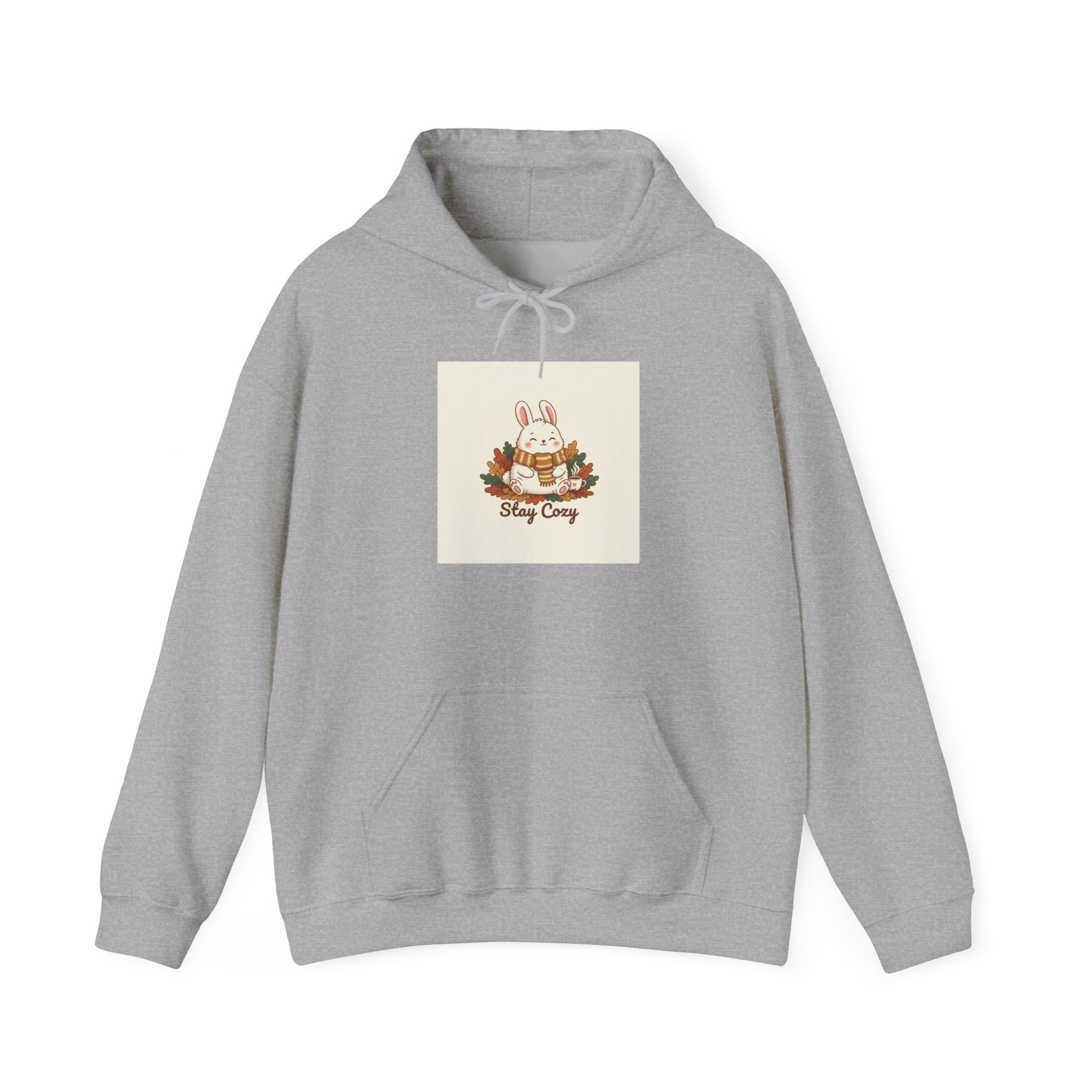 Cozy Bunny Winter Forest hoodie | cute animal illustration, cozy critter art