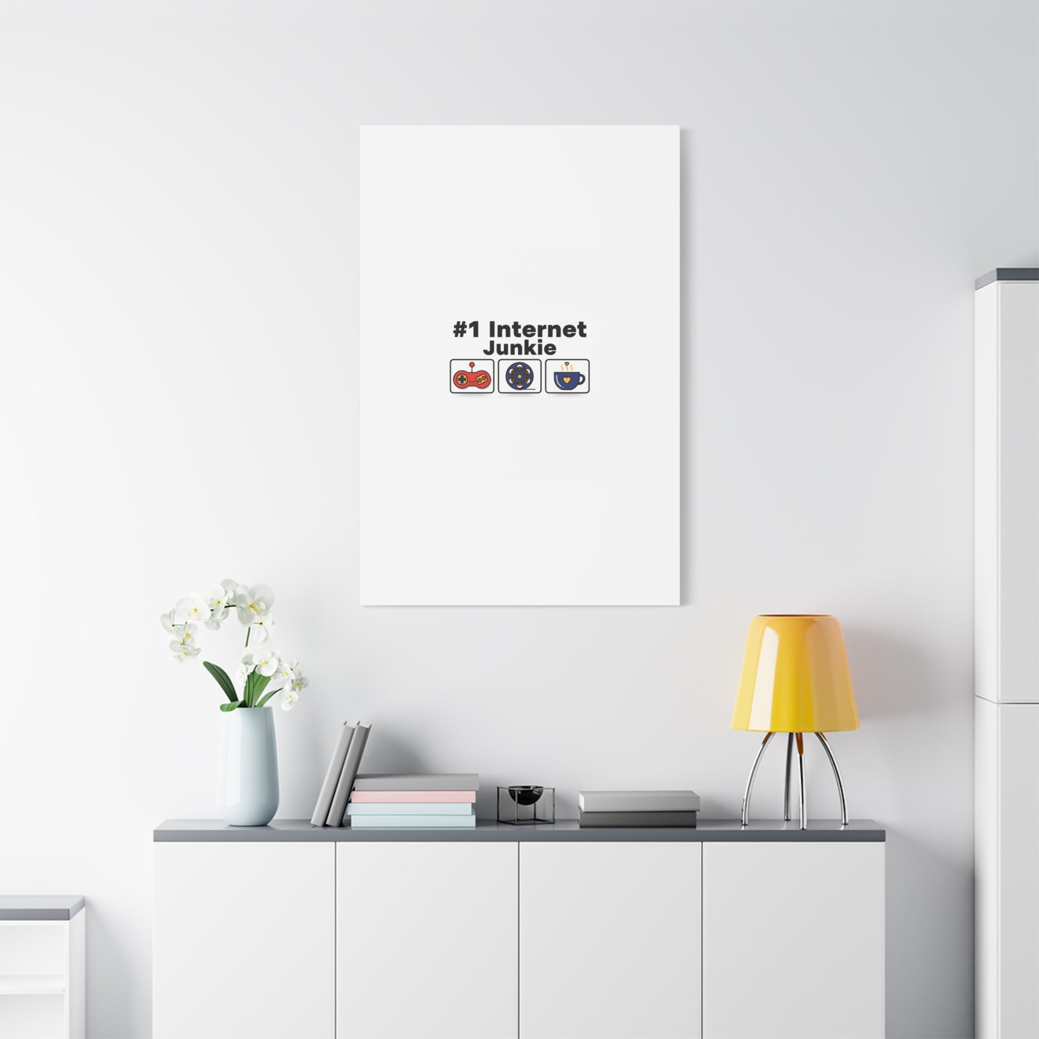 #1 Internet Junkie Matte Canvas | Top-List Ranking Poster