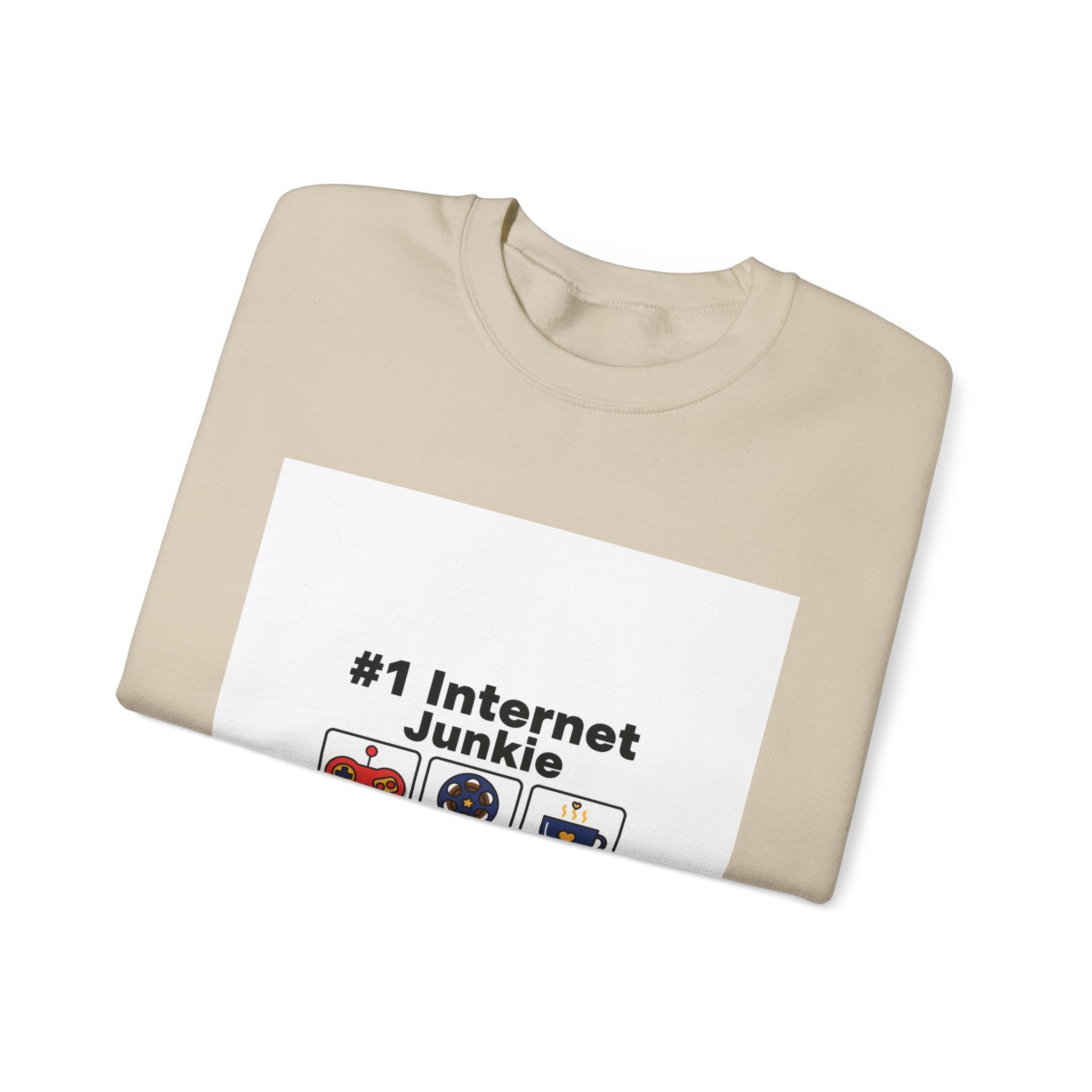 #1 Internet Junkie Sweatshirt | Top-List Ranking Graphic, List Lover Crew