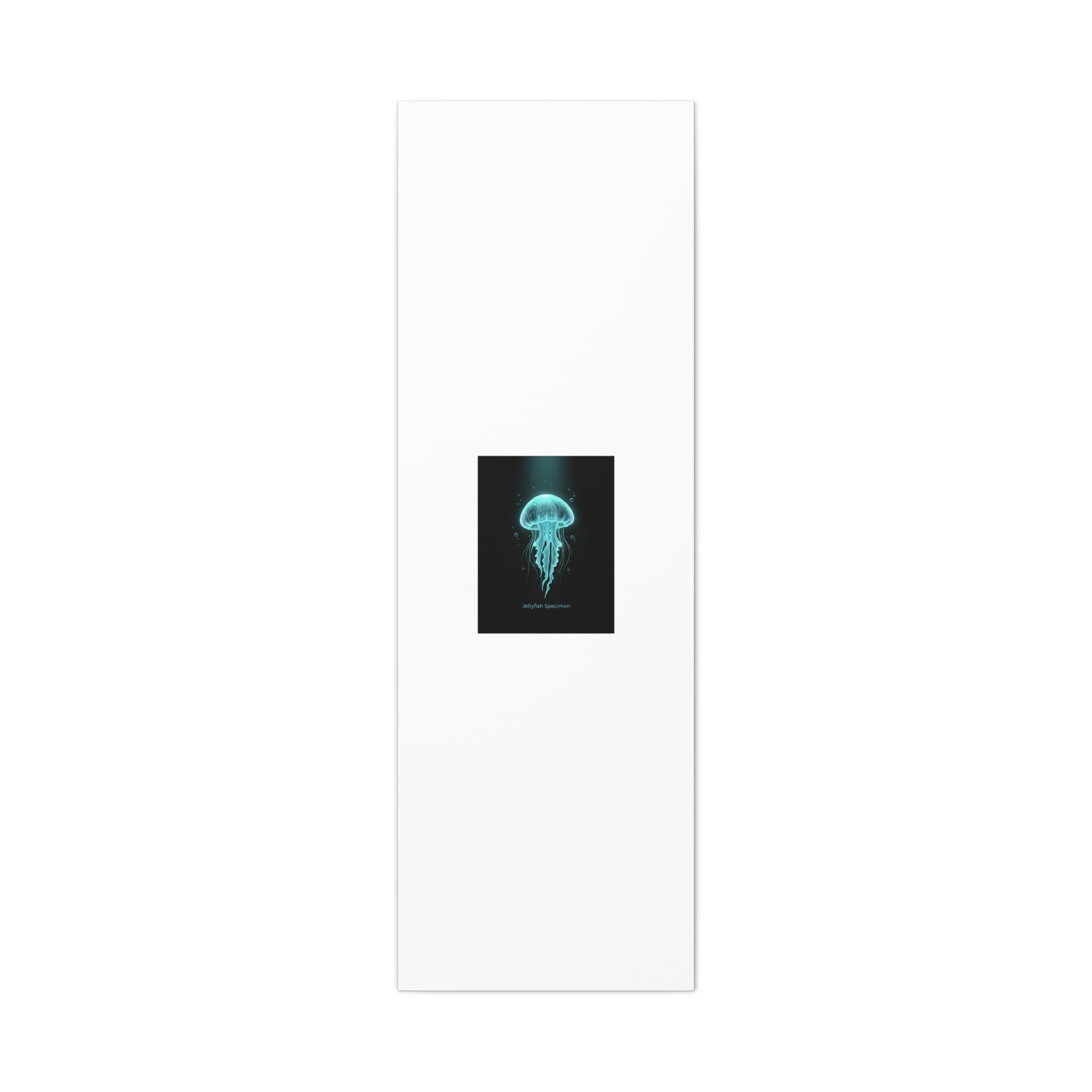 Bioluminescent Jellyfish Art Canvas | Deep Sea Aesthetic, Neon Glow