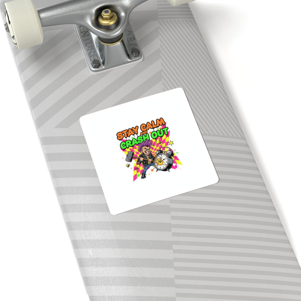 Crash Out Sticker | meltdown sticker, high stress design