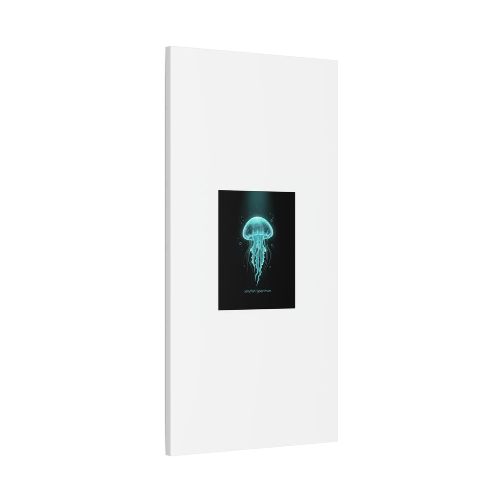 Bioluminescent Jellyfish Art Canvas | Deep Sea Aesthetic, Neon Glow