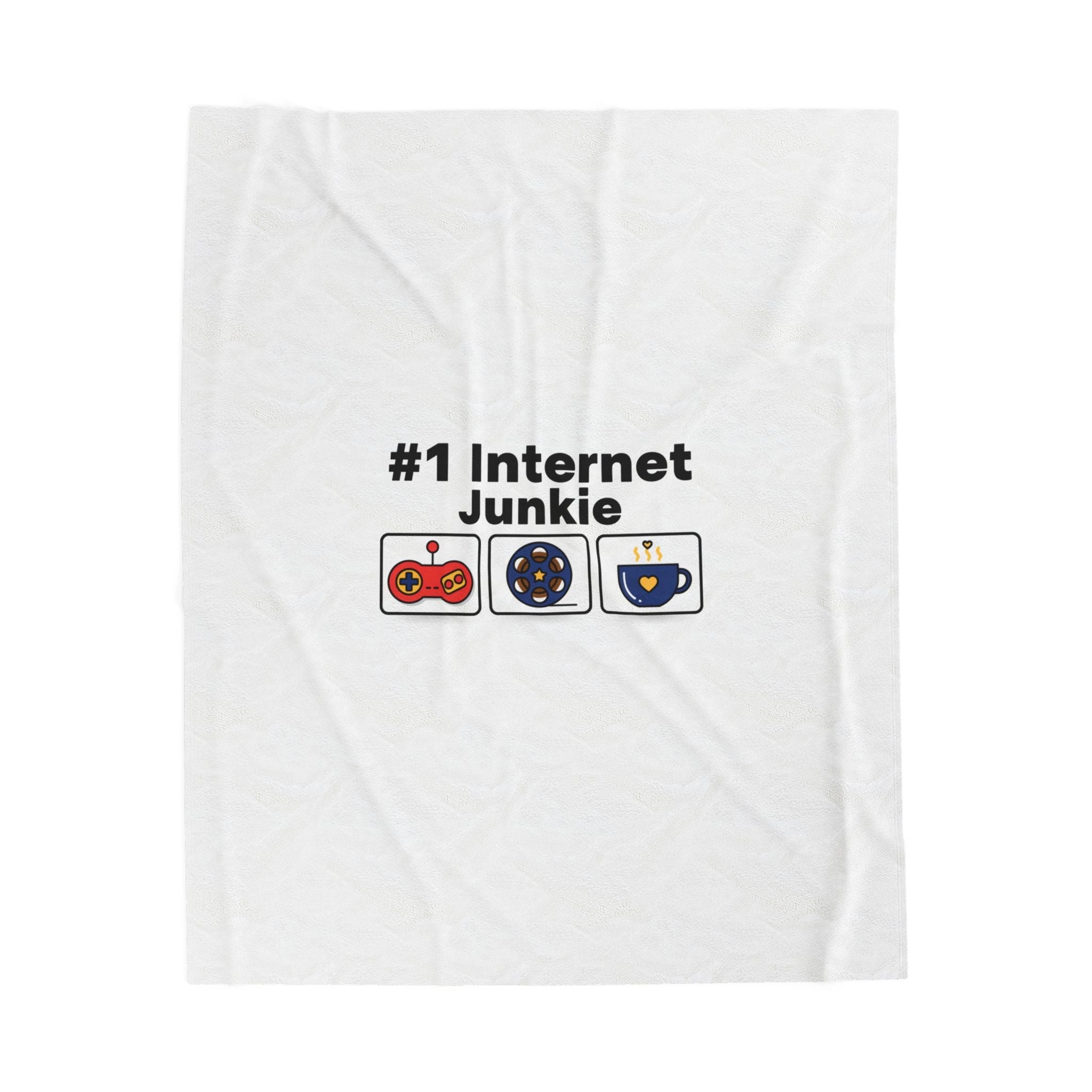 #1 Internet Junkie Velveteen Plush Blanket | Top-List Ranking Graphic, List Lover