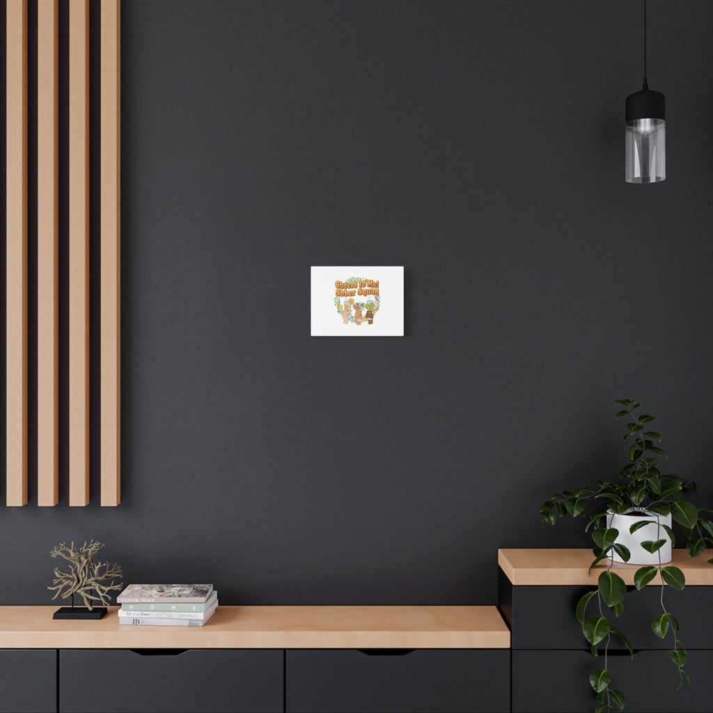 Cheers to Me Sober Squad Canvas | Dry January Mocktail Art