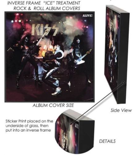 AC/DC - Highway To Hell Album Cover Framed Glass Picture 12.5 x 12.5 x 1.5 ~New~