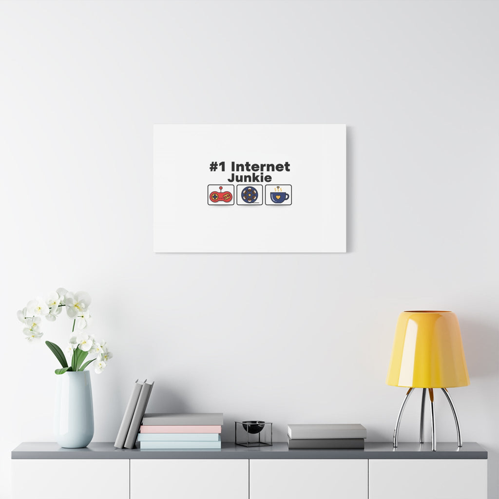 #1 Internet Junkie Matte Canvas | Top-List Ranking Poster