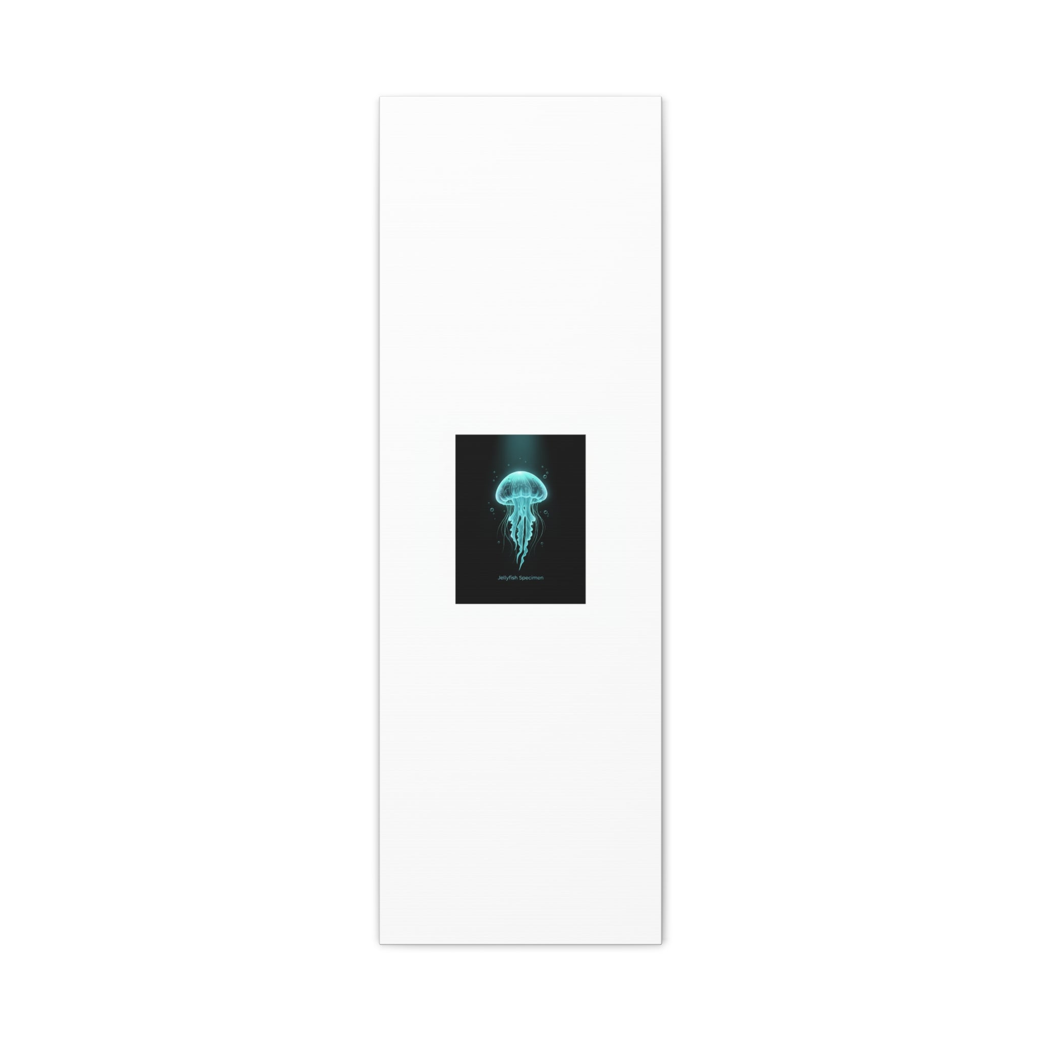 Bioluminescent Jellyfish Art Canvas | Deep Sea Aesthetic, Neon Glow