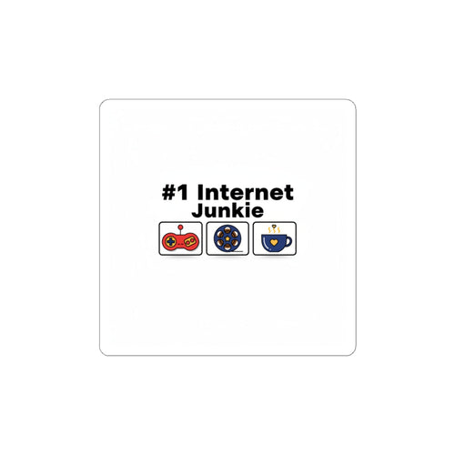 #1 Internet Junkie Kiss-Cut Stickers | Top-List Ranking, List Lover Decal