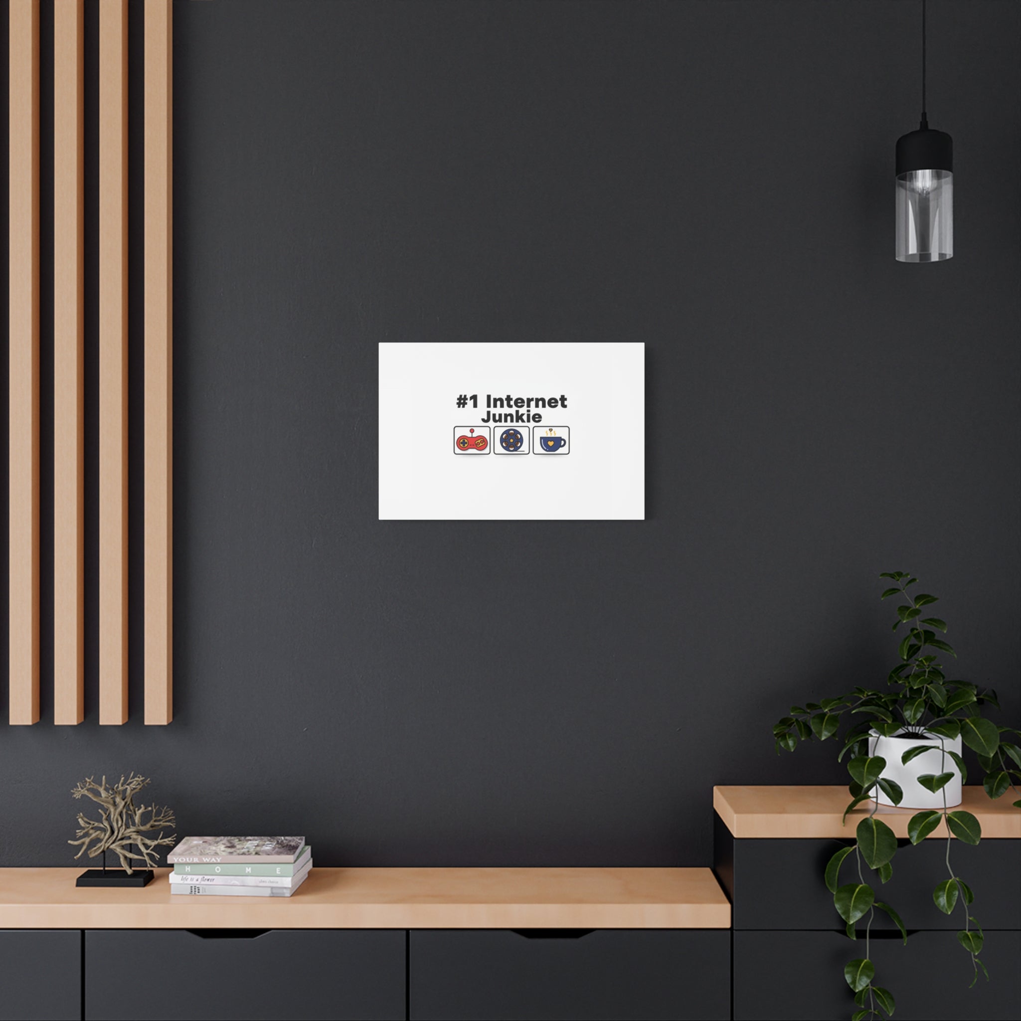 #1 Internet Junkie Matte Canvas | Top-List Ranking Poster