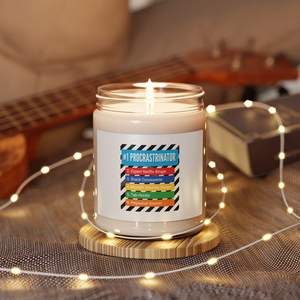 #1 Procrastinator Soy Candle, Top-List Ranking Humor | List-Lover Novelty