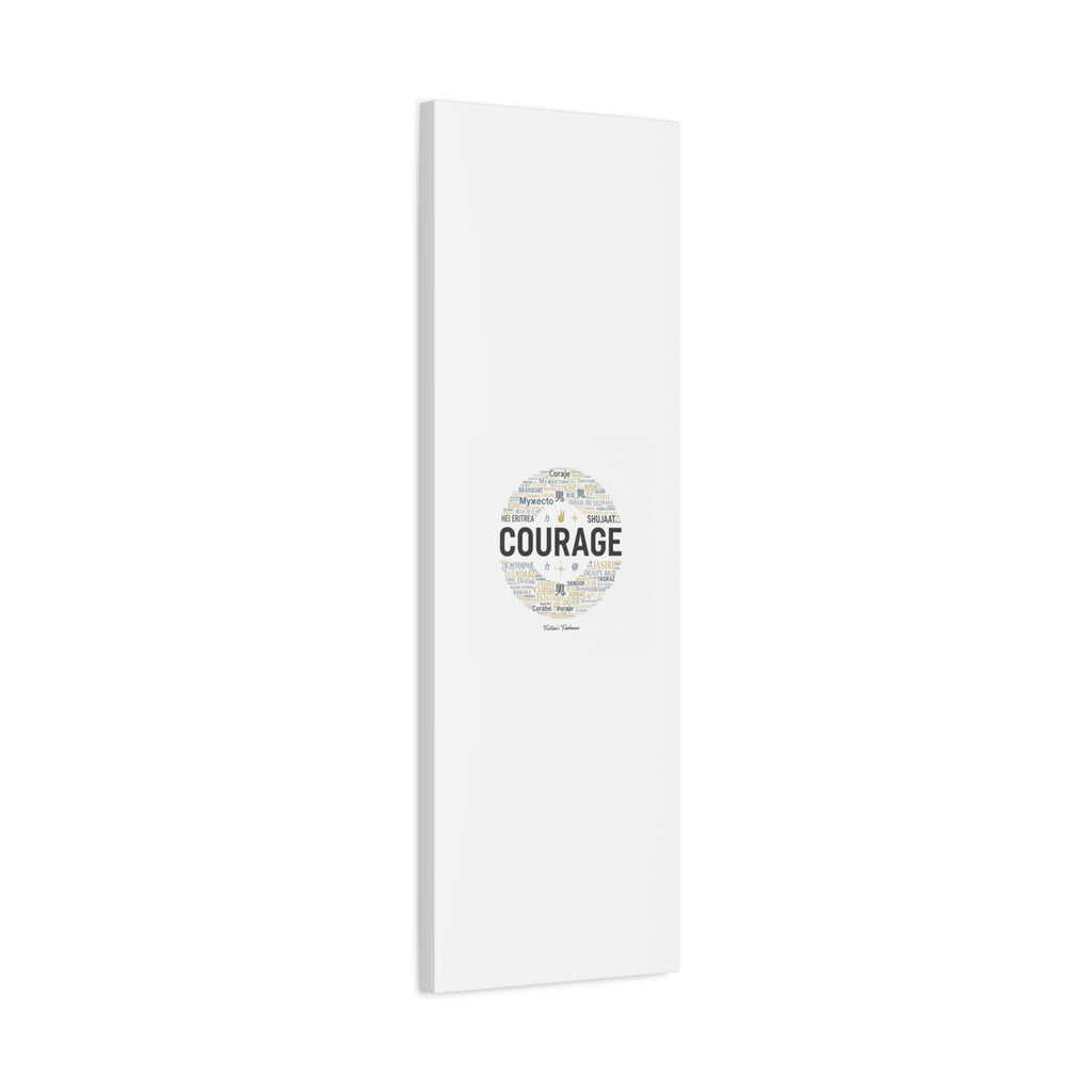 Courage Word Cloud Canvas | Fresh-Start Minimalism art print