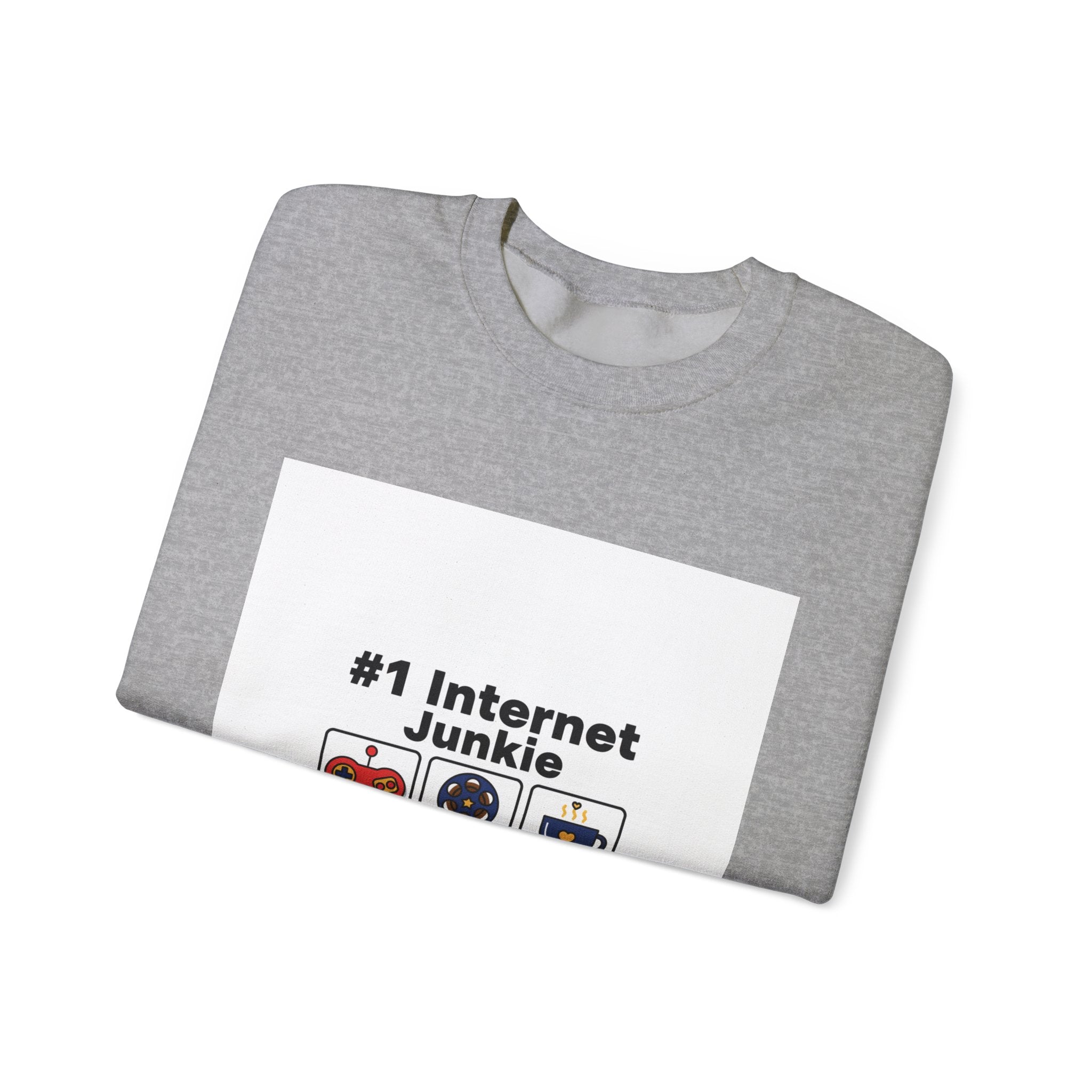 #1 Internet Junkie Sweatshirt | Top-List Ranking Graphic, List Lover Crew