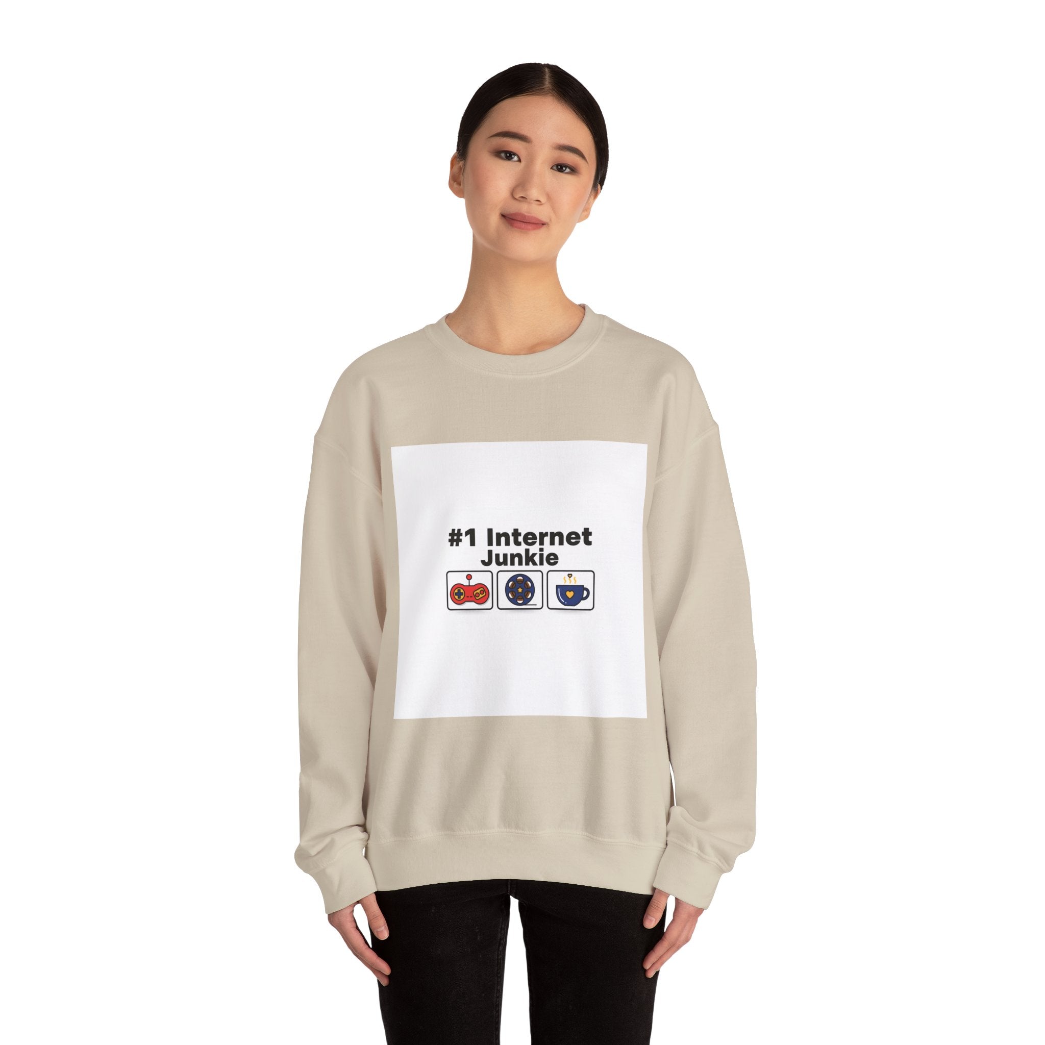 #1 Internet Junkie Sweatshirt | Top-List Ranking Graphic, List Lover Crew