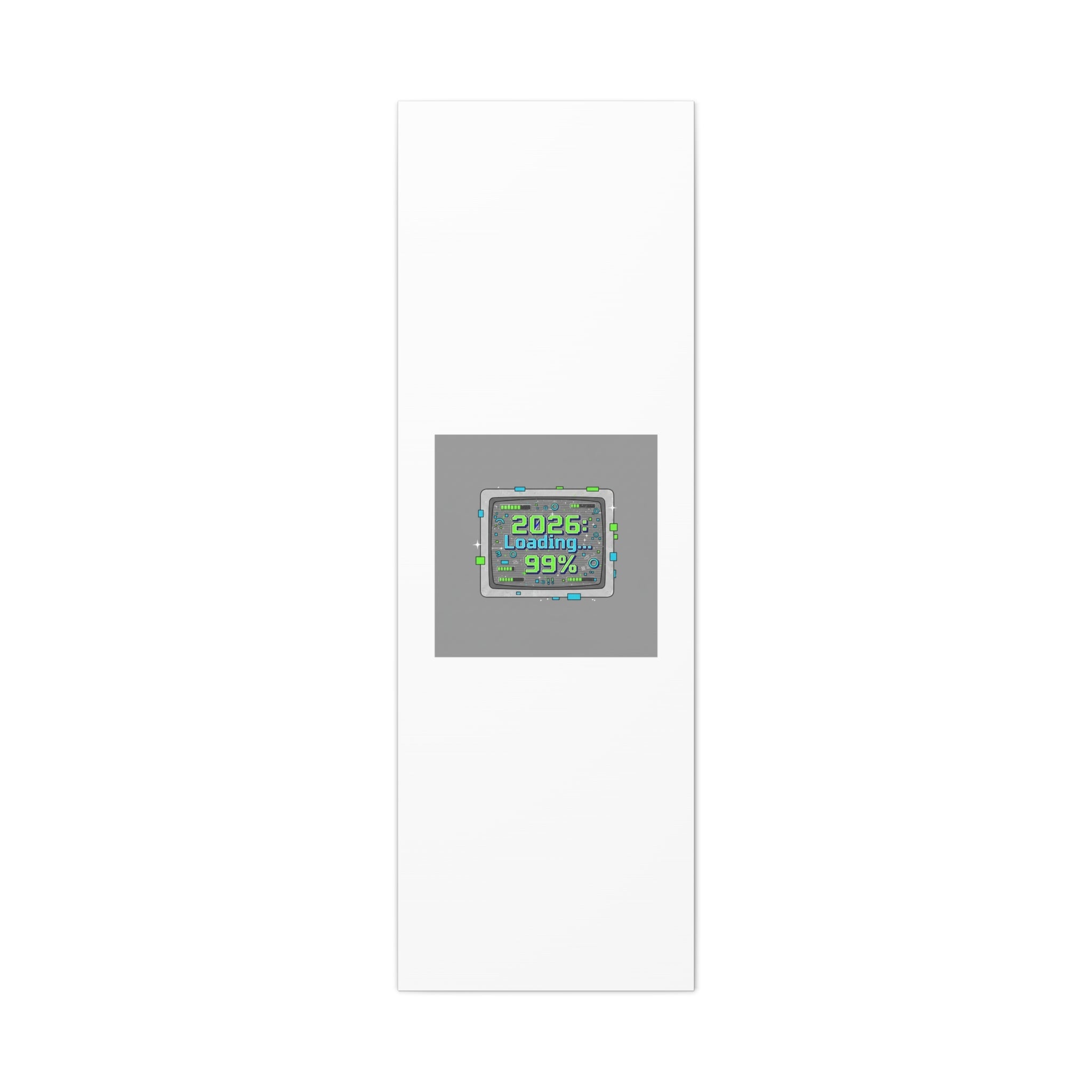 2026 Loading 99% Canvas | NYE countdown, retro system interface