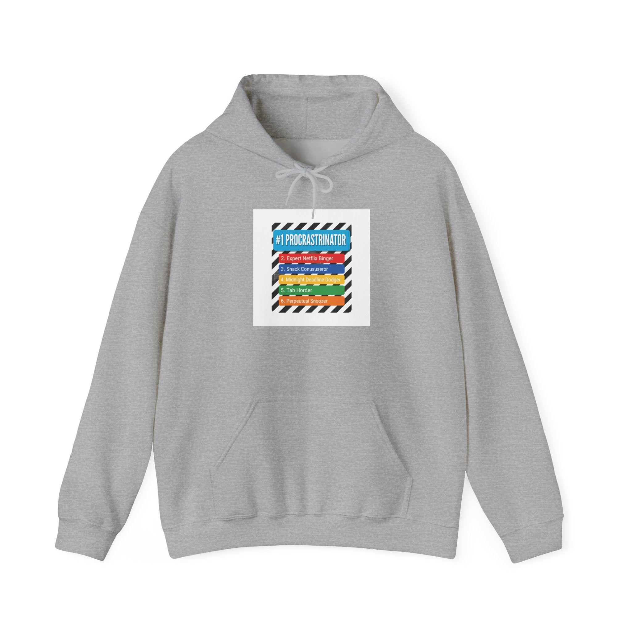 #1 Procrastinator Hoodie | Top-List Ranking Graphic, List Lover Apparel