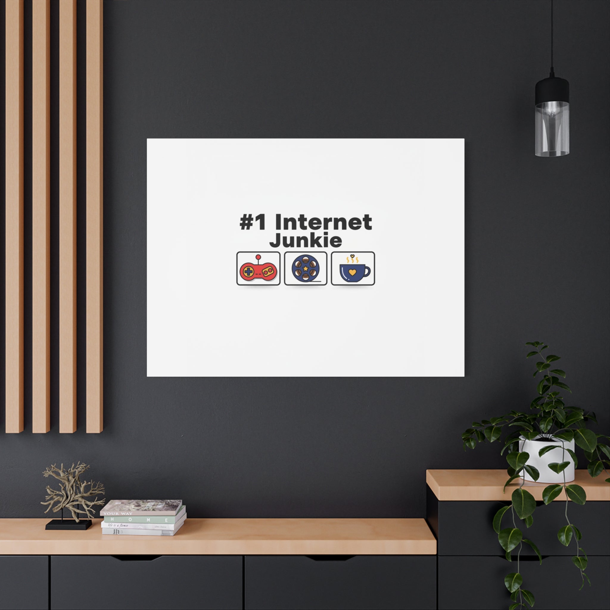 #1 Internet Junkie Matte Canvas | Top-List Ranking Poster