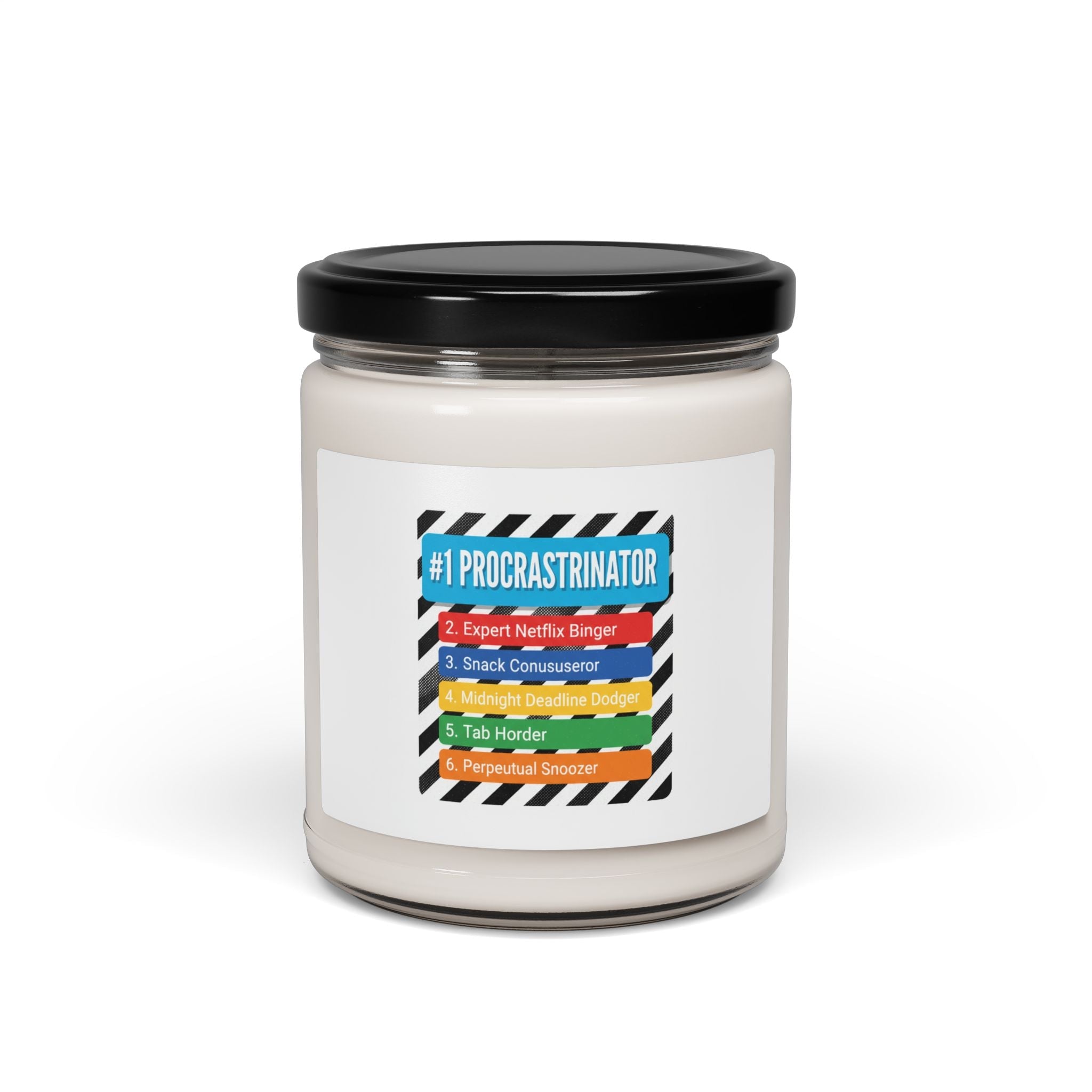 #1 Procrastinator Soy Candle, Top-List Ranking Humor | List-Lover Novelty