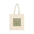 Breathe Green Square Tote | Nature Symbols, Minimal Forest Vibes