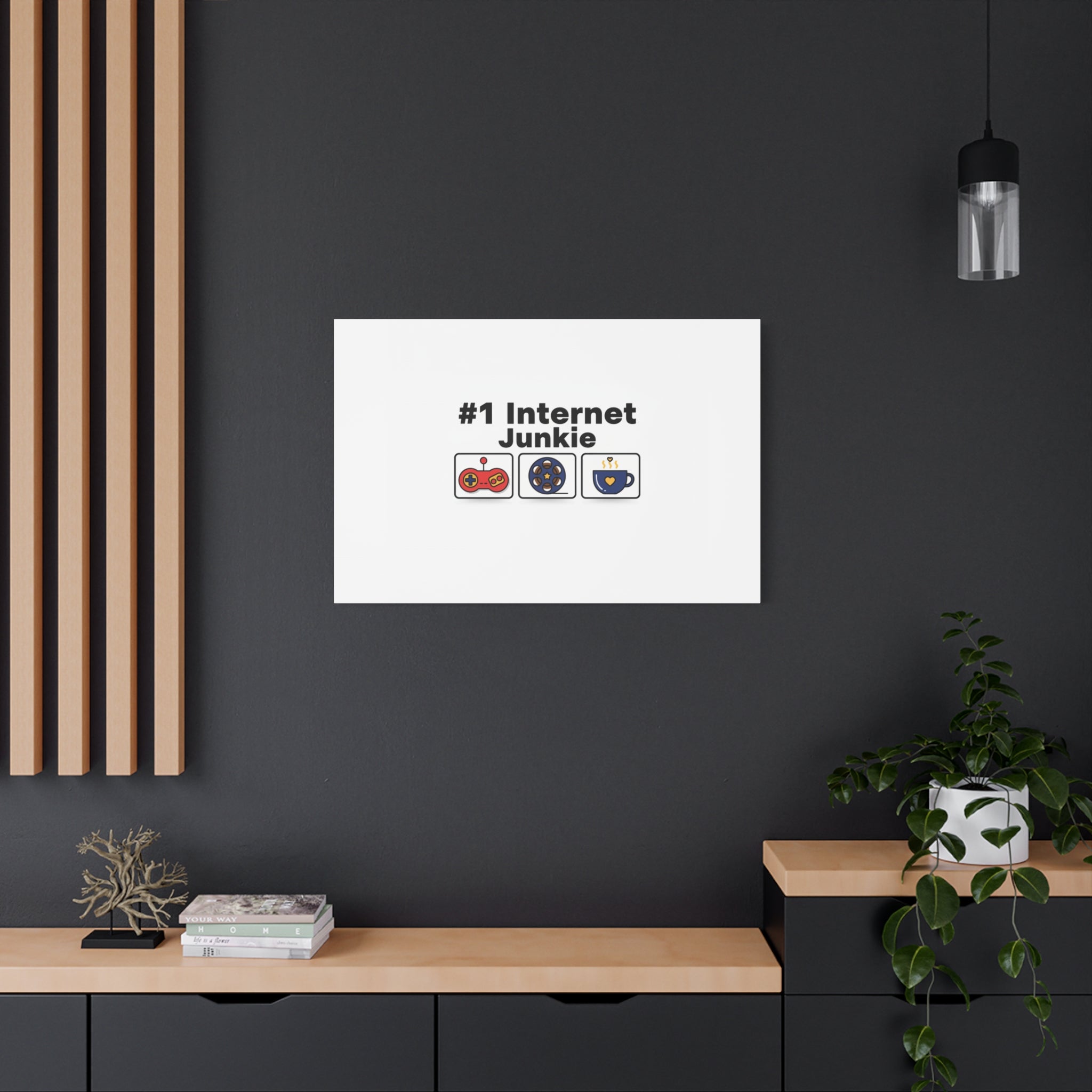 #1 Internet Junkie Matte Canvas | Top-List Ranking Poster