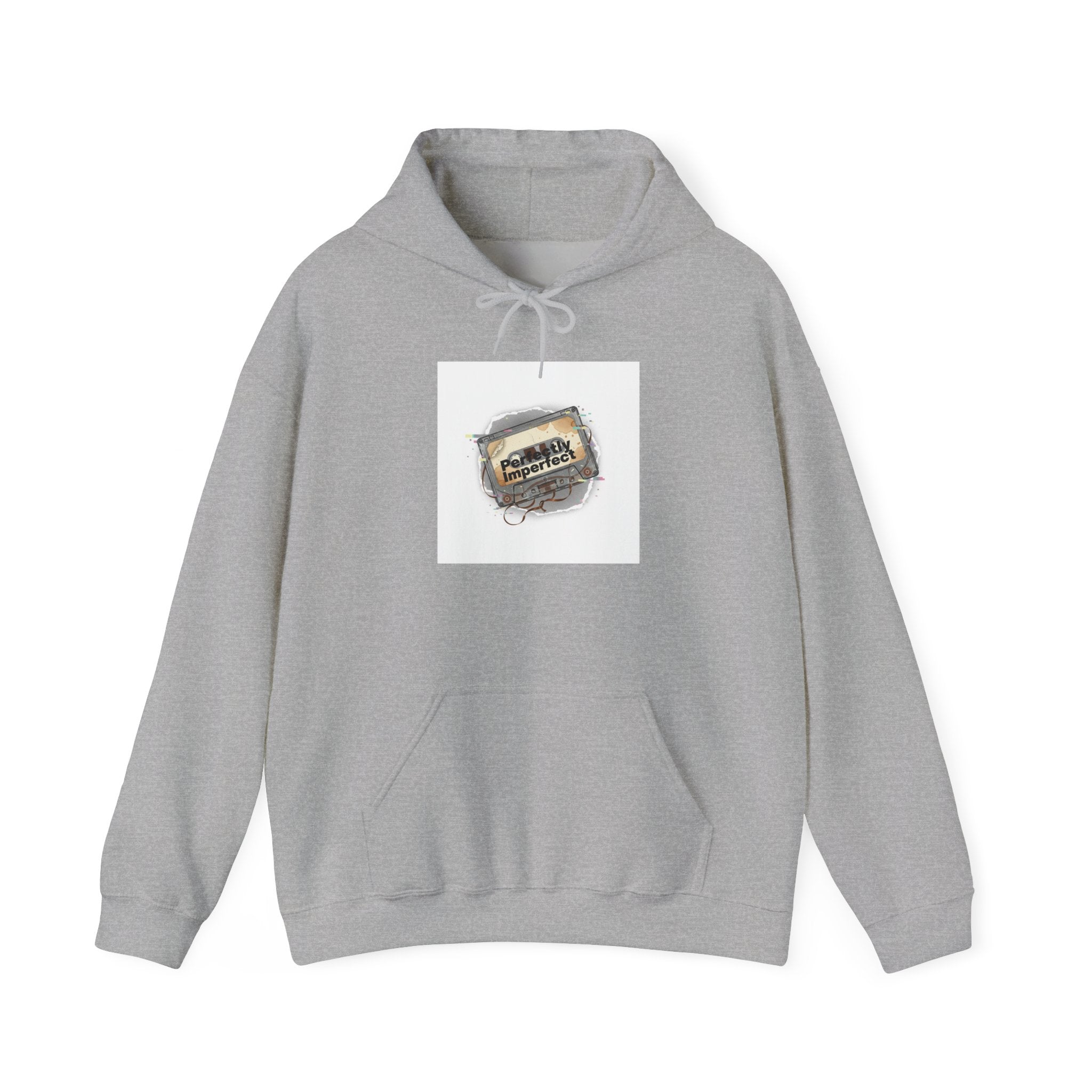 Glitch Tape Patch Hoodie | analog error, retro-tech static