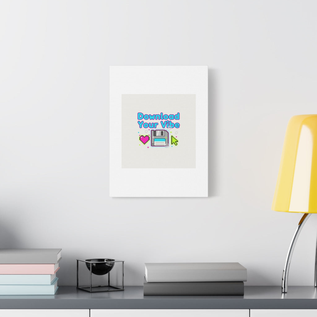 Download Your Vibe Canvas | Y2K Retro Tech, Pixel Floppy Disk Poster