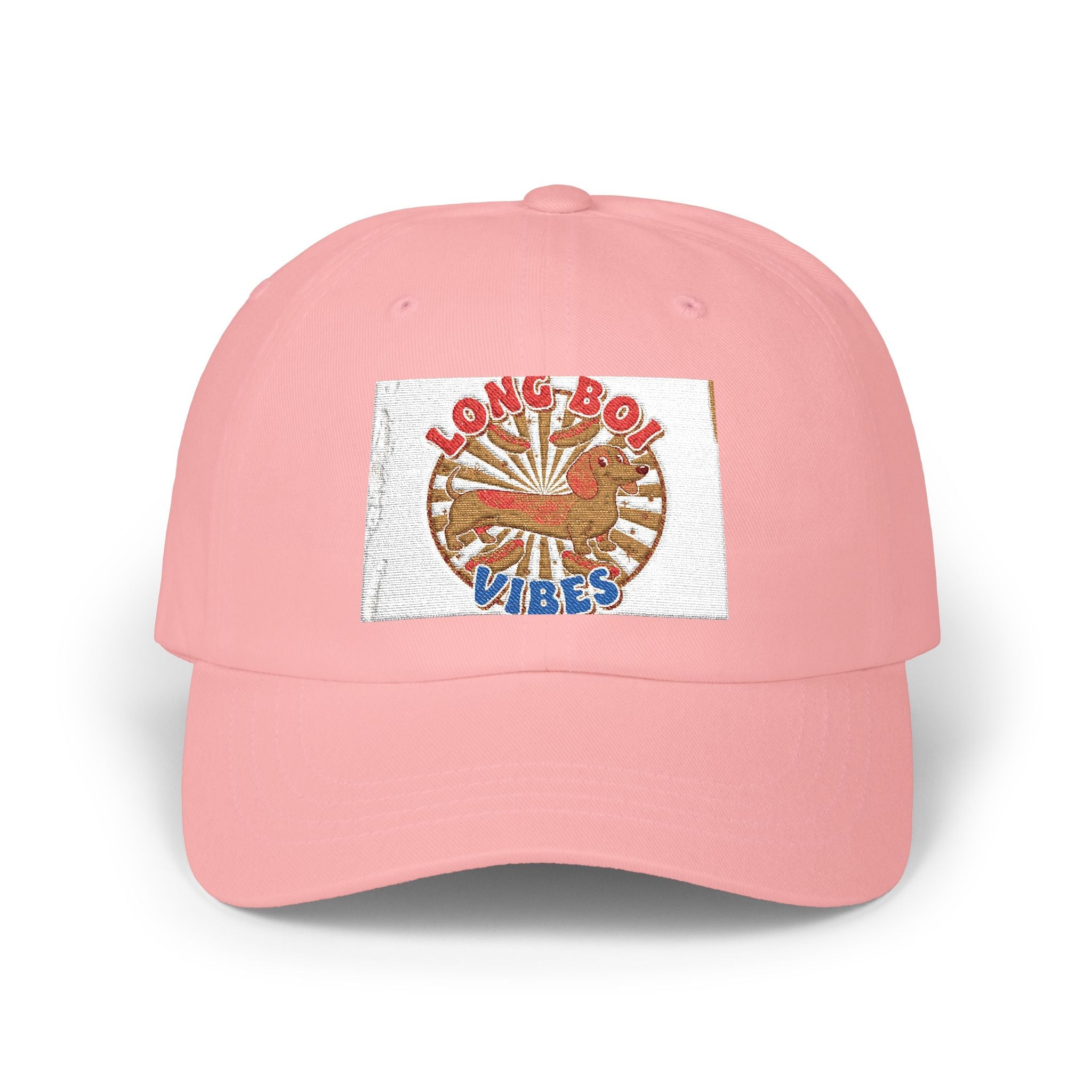 Funny Weiner Dog Meme Classic Dad Cap — Long Boy Graphic