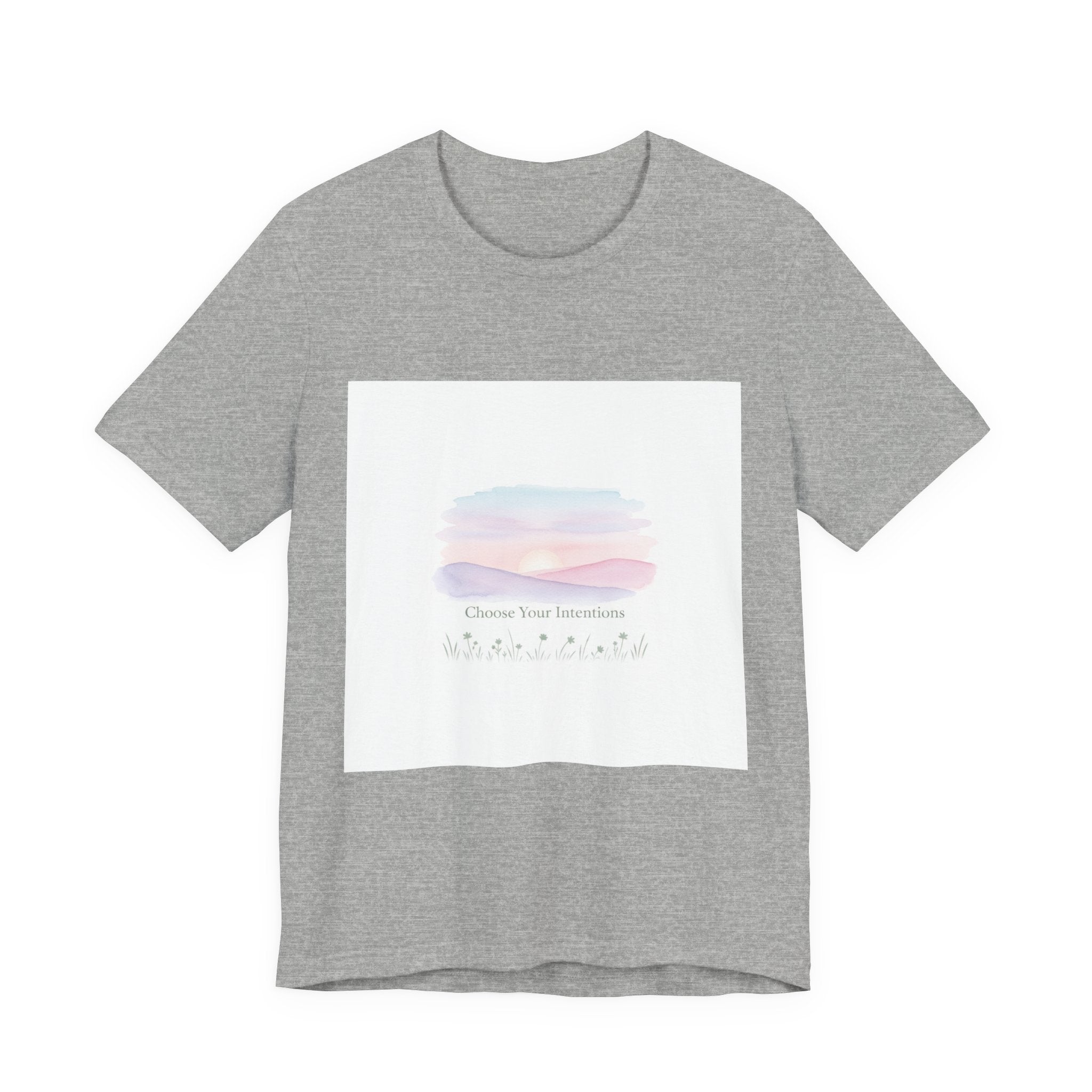 gentle intentions tee | mindful wellness pastel gradient