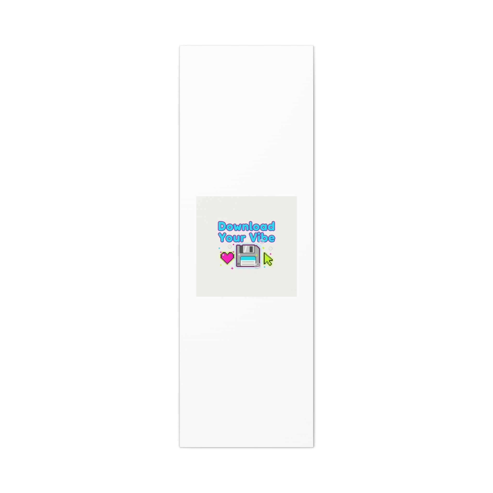 Download Your Vibe Canvas | Y2K Retro Tech, Pixel Floppy Disk Poster