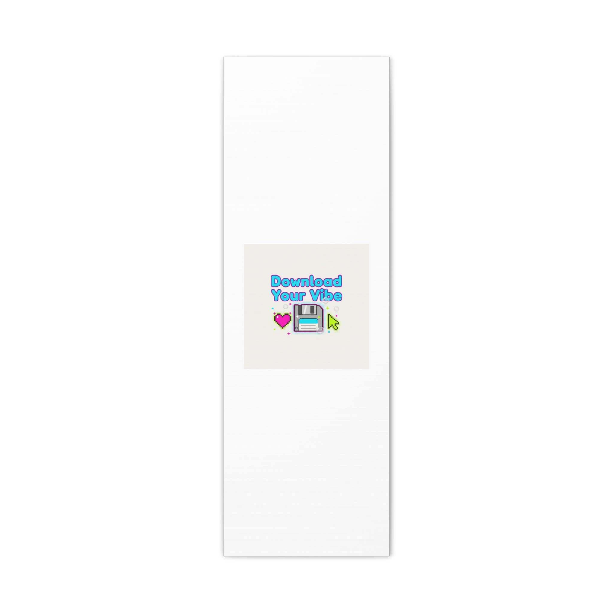 Download Your Vibe Canvas | Y2K Retro Tech, Pixel Floppy Disk Poster