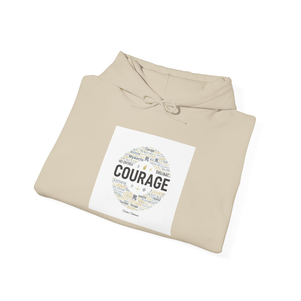 Courage Minimalist Circle Hoodie | Fresh Start apparel, reset mode design