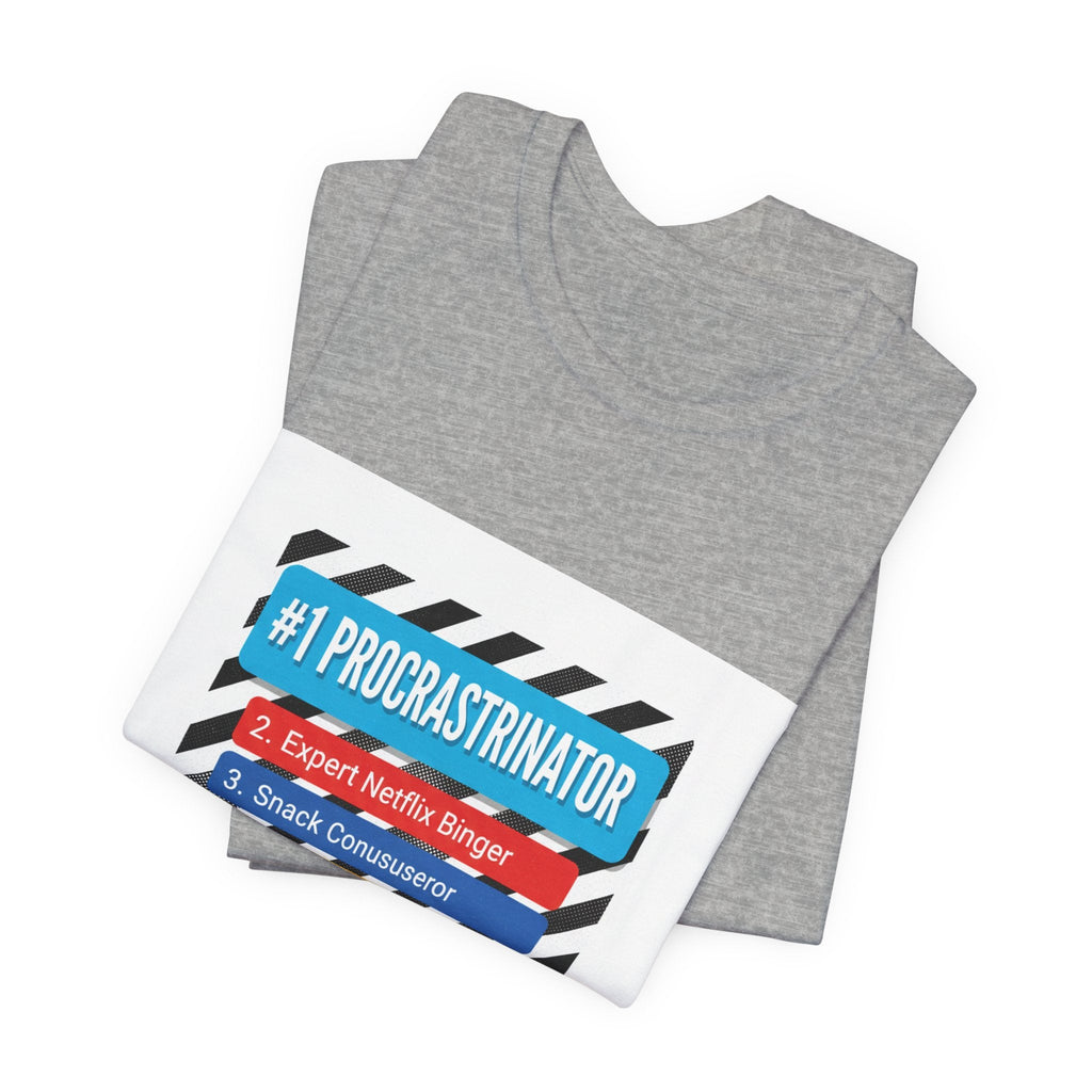 #1 Procrastinator Tee | Top-List Graphic, List Lover Shirt