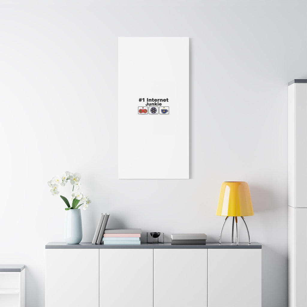 #1 Internet Junkie Matte Canvas | Top-List Ranking Poster
