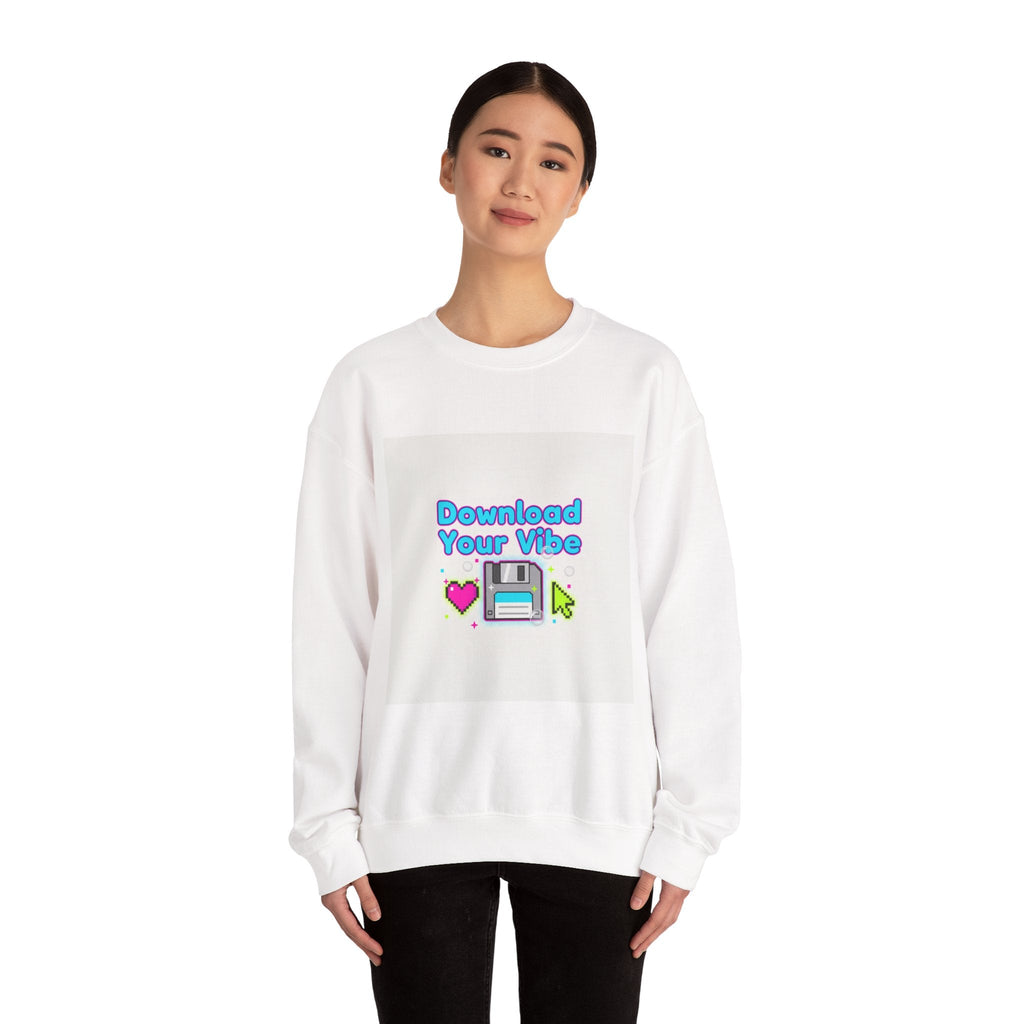 Download Your Vibe Sweatshirt | Y2K retro tech, pixel floppy art