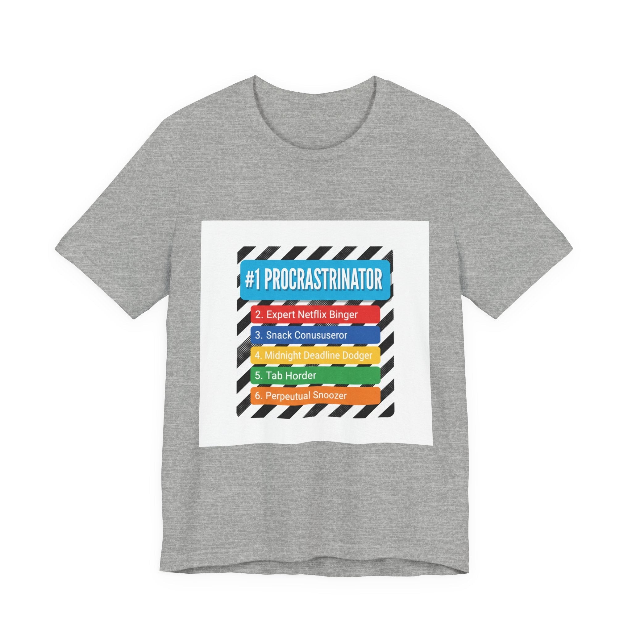 #1 Procrastinator Tee | Top-List Graphic, List Lover Shirt