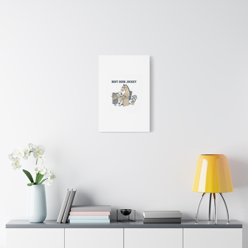 Best Desk Jockey Canvas, Workhorse Office Art | Corporate Burnout Parody