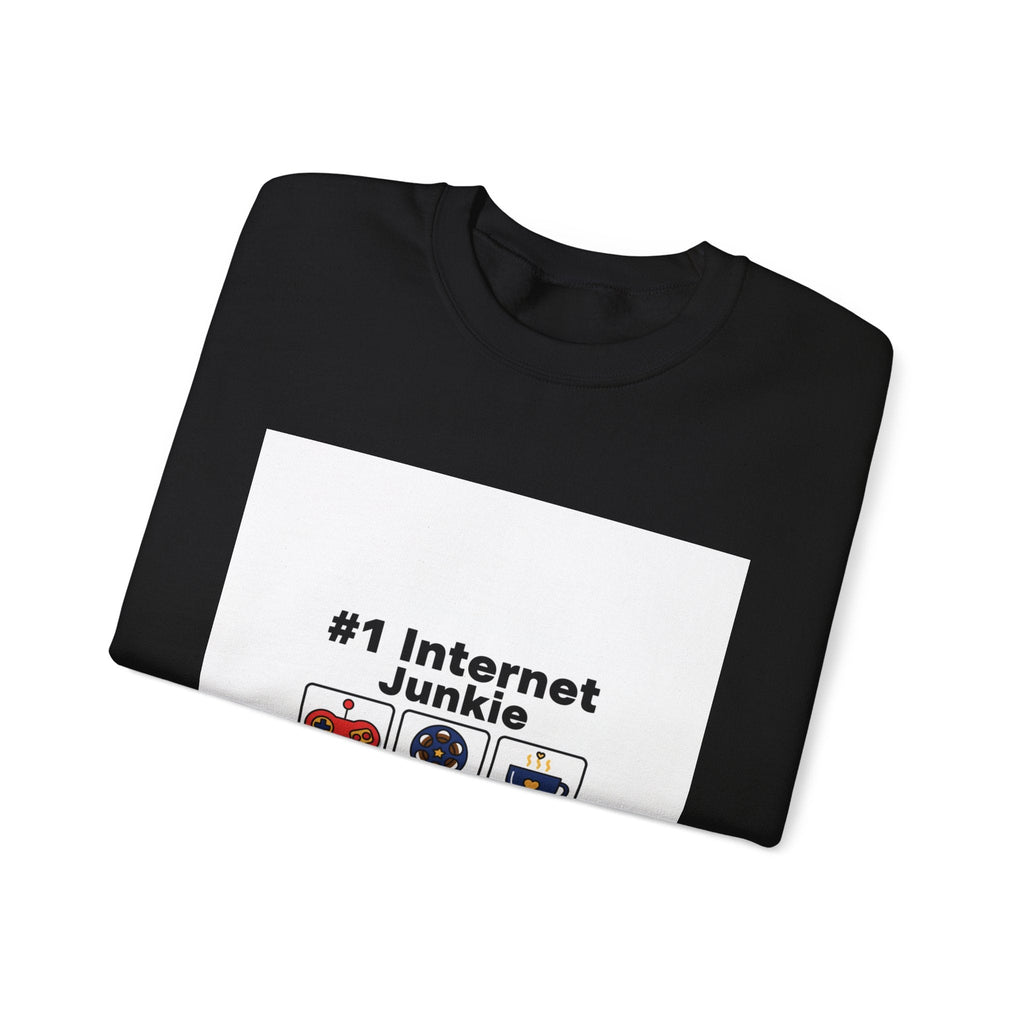 #1 Internet Junkie Sweatshirt | Top-List Ranking Graphic, List Lover Crew