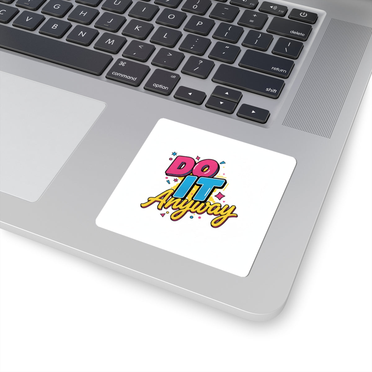 Bold Stacked Typography Sticker | Maximalist Font, Color-Block Type