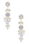 CZ Mix Crystal Iconic Chandelier Earrings