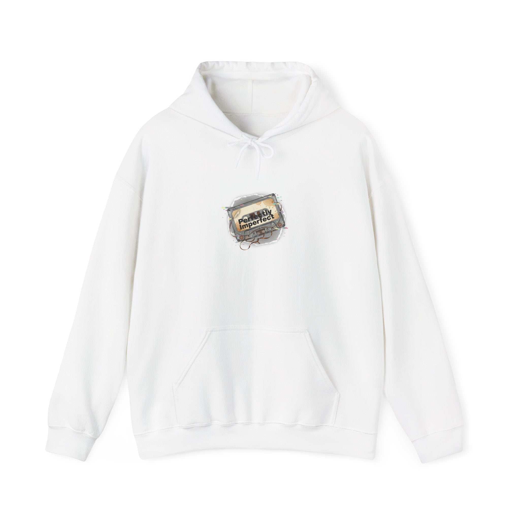 Glitch Tape Patch Hoodie | analog error, retro-tech static